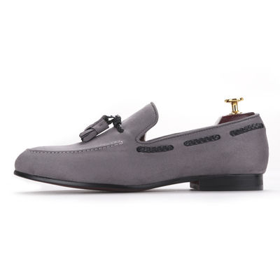 Handgefertigte Männer Velvet Loafers Echtleder britischer Stil Männer Schuhe für die Hochzeit