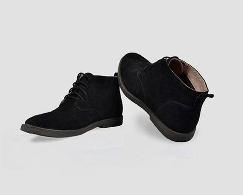 Echtes Leder Plüsch Suede Wüsten Stiefel für Männer, Quadrat Heel Männer Knöchel Kleid Stiefel
