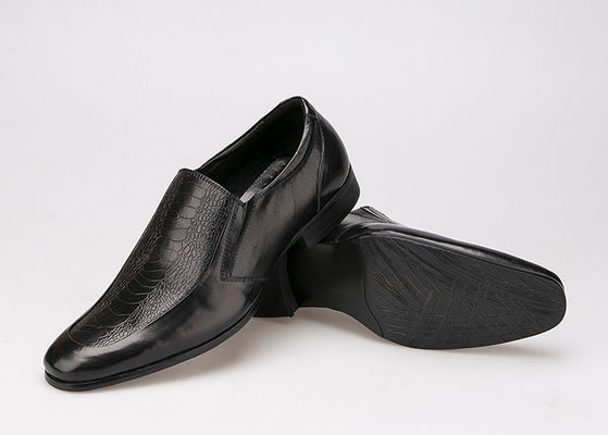 Slip On Round Toe Männer Formal Dress Schuhe Oxford Stil Vollkornleder Dress Schuhe