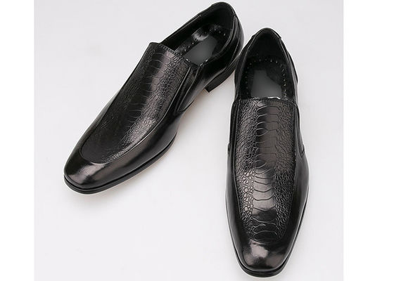 Slip On Round Toe Männer Formal Dress Schuhe Oxford Stil Vollkornleder Dress Schuhe