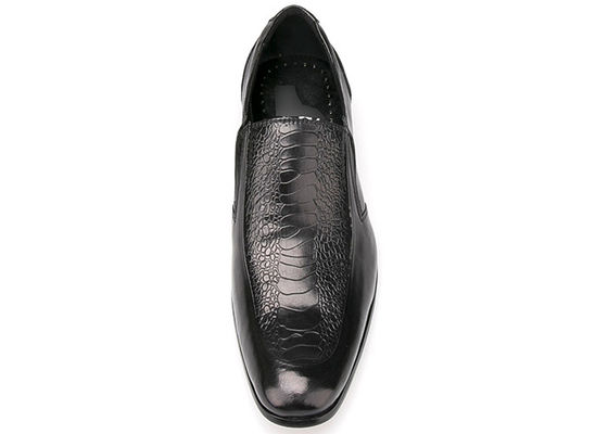 Langlebige Männer Formalkleidung Schuhen Frühjahr / Herbst Komfortable Männer Schwarze Slip On Schuhe