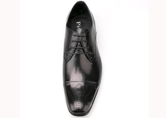 Lace - Up Herren Lederkleid Schuhe Wasserdicht Britischer Stil Herren Schwarze Brogue Schuhe