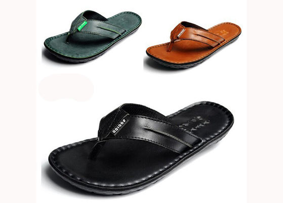 Flip Flop Herren Lederschuhe für den Sommer Designer Slip On Schuhe