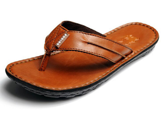 Flip Flop Herren Lederschuhe für den Sommer Designer Slip On Schuhe