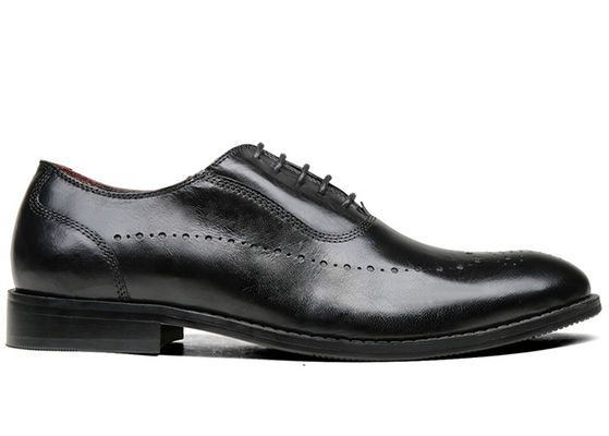 Fläche Männer Schwarze Oxford Schuhe Bequeme Insohlen Schnürsenkel Geschäftskleider Schuhe