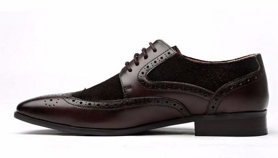 High Class Kuhleder Männer Spitzenzehe Kleid Schuhe Mode Brogue Schuhe Für Männer