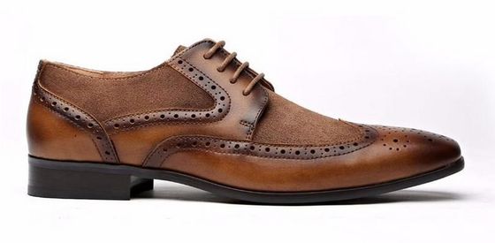 High Class Kuhleder Männer Spitzenzehe Kleid Schuhe Mode Brogue Schuhe Für Männer