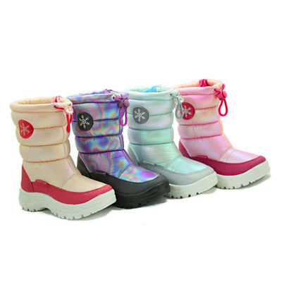 Winter Warm Damen Echtleder Schlittschutzstiefel Wasserdicht
