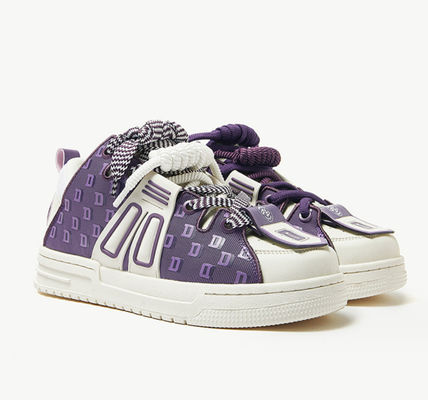 Stylische Damen-Leder-Sneaker Patchwork Damen-Casual-Plattform-Sneakers