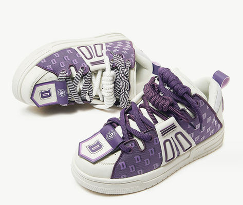 Stylische Damen-Leder-Sneaker Patchwork Damen-Casual-Plattform-Sneakers