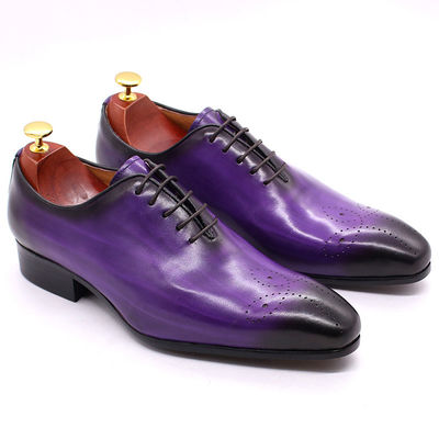 Retro Vintage Herren Leder Kleid Schuhe, Männer Leder Schnürsenkel Brogue Schuhe