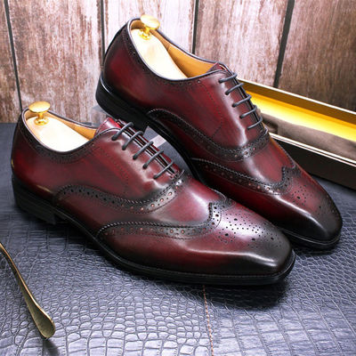 Mode Echtleder Männer Schuhe, Erwachsene Formalkleid Schuhe Männer