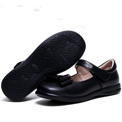 Patent-Leder-Schulschuhen Unisex Flachhaul mit Schnürsenkeln Gummisohl