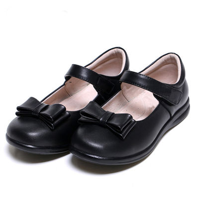Patent-Leder-Schulschuhen Unisex Flachhaul mit Schnürsenkeln Gummisohl