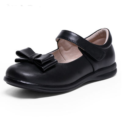 Patent-Leder-Schulschuhen Unisex Flachhaul mit Schnürsenkeln Gummisohl
