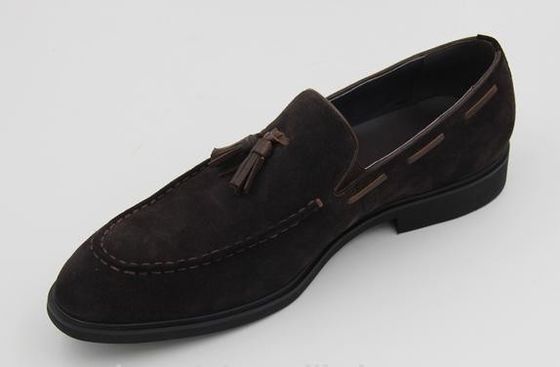 Custom Marken italienischer Stil weiche Kuh Suede Samt Leder Loafers Casual Dress Schuhe