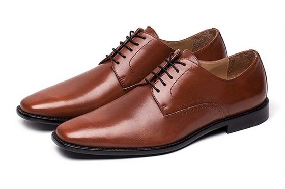 Handgefertigte Büroschuhen für Männer Braune Spitzen-Schuhe Klassische Goodyear-Ledersohlen