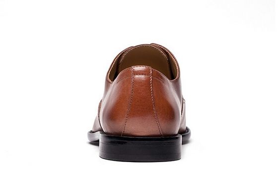 Handgefertigte Büroschuhen für Männer Braune Spitzen-Schuhe Klassische Goodyear-Ledersohlen