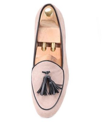 Suede Tassel Männer Samt Sandalen, Bankett Männer Samt Rauch Sandalen