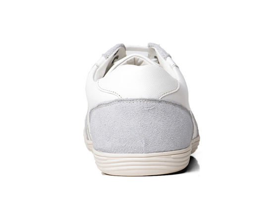 OEM Männer Casual Schuhe Suede Leder Männer Weiße Flachschuhe
