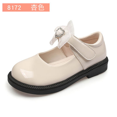 Flat Heel Mädchen Leder Schulauss Schnürsenkel für aktive Schultage