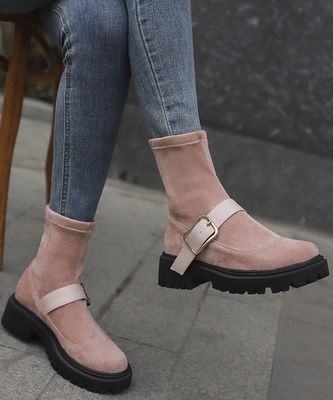 Made in Italy Damenlederstiefel mit echtem Leder Ober- und Talnhöhe