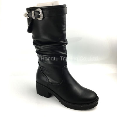 Schuhen aus echtem Leder schwarz für Frauen