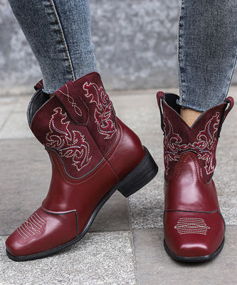 Western Cowboy-Stiefel aus Leder für Damen mit hervorragender Leistung