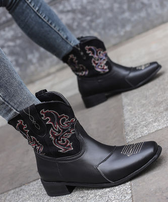 Western Cowboy-Stiefel aus Leder für Damen mit hervorragender Leistung