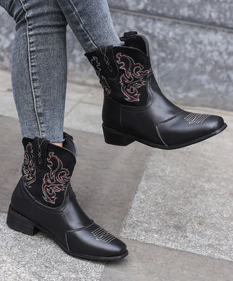 Western Cowboy-Stiefel aus Leder für Damen mit hervorragender Leistung