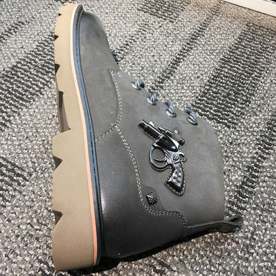 Männer echte Leder Stiefel, Braun Martin Stil Stiefel für das Geschäft