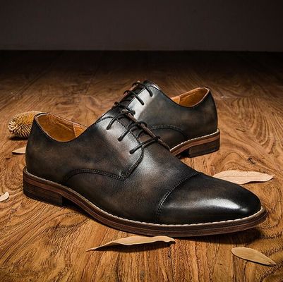 Wasserdichtes Hochzeitskleid für Männer Schuhen Schnürsenkel Flachheel gestreifte Slip auf Schuhe