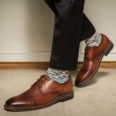 Wasserdichtes Hochzeitskleid für Männer Schuhen Schnürsenkel Flachheel gestreifte Slip auf Schuhe