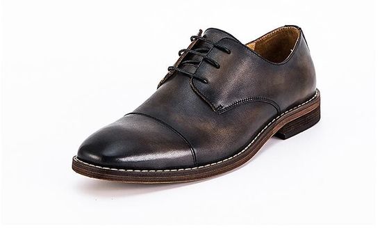 Wasserdichtes Hochzeitskleid für Männer Schuhen Schnürsenkel Flachheel gestreifte Slip auf Schuhe