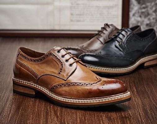 Echtes Leder Männers Hochzeitskleid Schuhe Handgefertigte Männer Gelegenheitsleder Schuhe