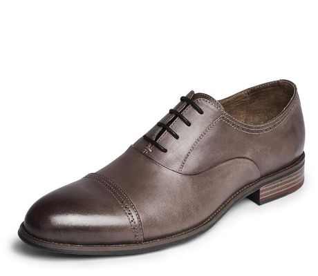 Runde Zehen Mode Männer Kleidung Schuhe, Schnürsenkel OEM Dunkelbraun Oxford Schuhe