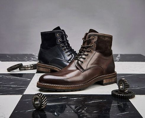 Normalgröße Männer Casual Schuhe Winter Schnürsenkel Warm Männer Lederschuhe