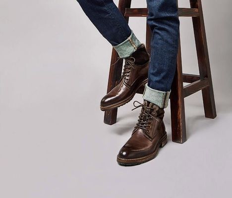 Normalgröße Männer Casual Schuhe Winter Schnürsenkel Warm Männer Lederschuhe
