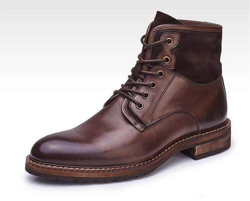 Normalgröße Männer Casual Schuhe Winter Schnürsenkel Warm Männer Lederschuhe