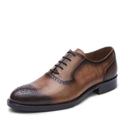Klassische PU-Schuhe für Männer, Formskleidung, Oxford-Stil, handgefertigte Schuhe für Geschäfte
