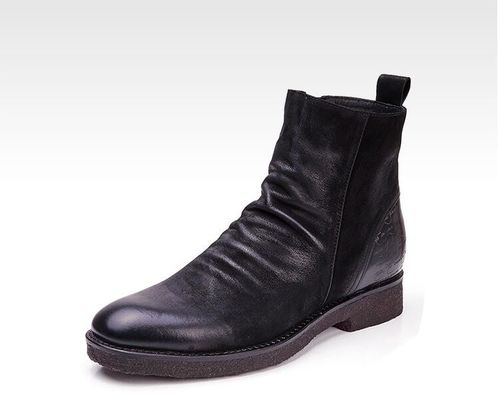 Goodyear Welted Leder Stiefel, Retro Herren Brogue Chelsea Stiefel