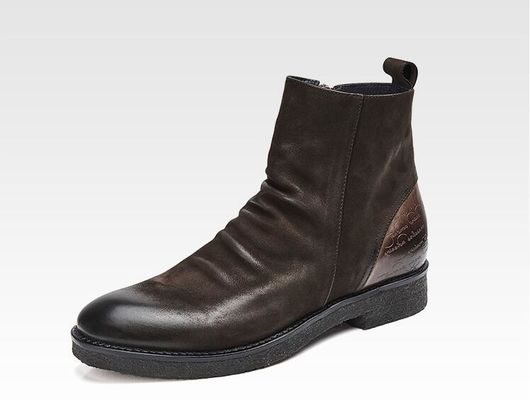 Goodyear Welted Leder Stiefel, Retro Herren Brogue Chelsea Stiefel