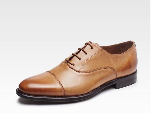 Geschäfts- / Hochzeitskleid für Männer Schuhe Bullock Echtleder Spitze Brogues