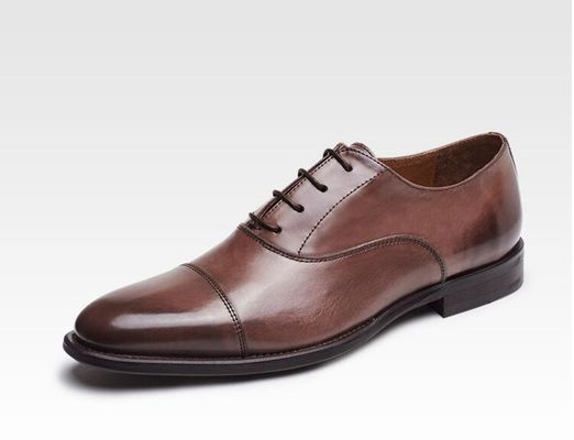Geschäfts- / Hochzeitskleid für Männer Schuhe Bullock Echtleder Spitze Brogues