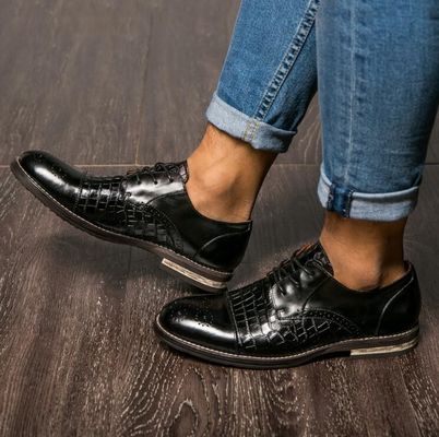 Full Grain Leder Männer Schuh, Spitzenfuß Handgefertigt Oxford Männer Schuhe