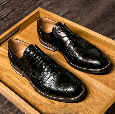 Full Grain Leder Männer Schuh, Spitzenfuß Handgefertigt Oxford Männer Schuhe