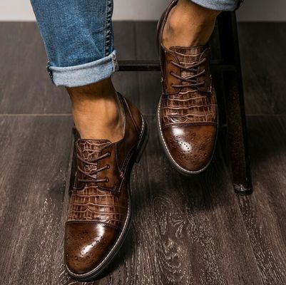 Full Grain Leder Männer Schuh, Spitzenfuß Handgefertigt Oxford Männer Schuhe