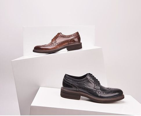Klassische Hochzeitsleder-Mannschuhe, Spannschnürchen-Schuhe für Männer