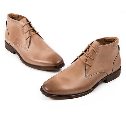 Chukka Suede Leder Männer Leder Casual Schuhe Braun Männer Schnürsenkel Up Dress Stiefel