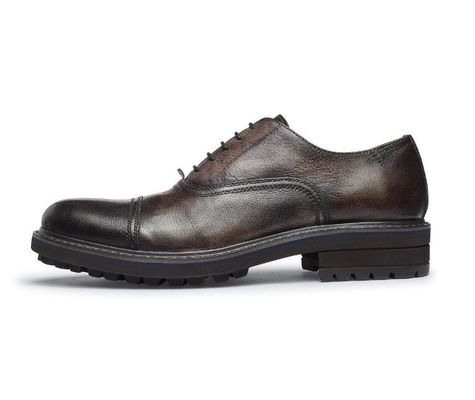Gewebte Formelle Herren Lederkleid Schuhe Elegante Goodyear Welted Schuhe mit zwei Zehen